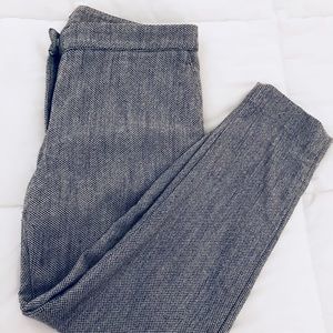 Herringbone Cropped Ankle Pant